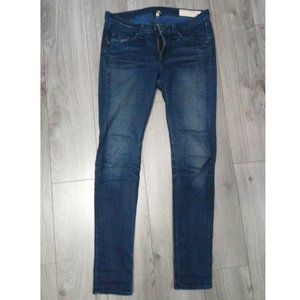 Rag & Bone Mid-Rise Skinny Medium Wash Jeans